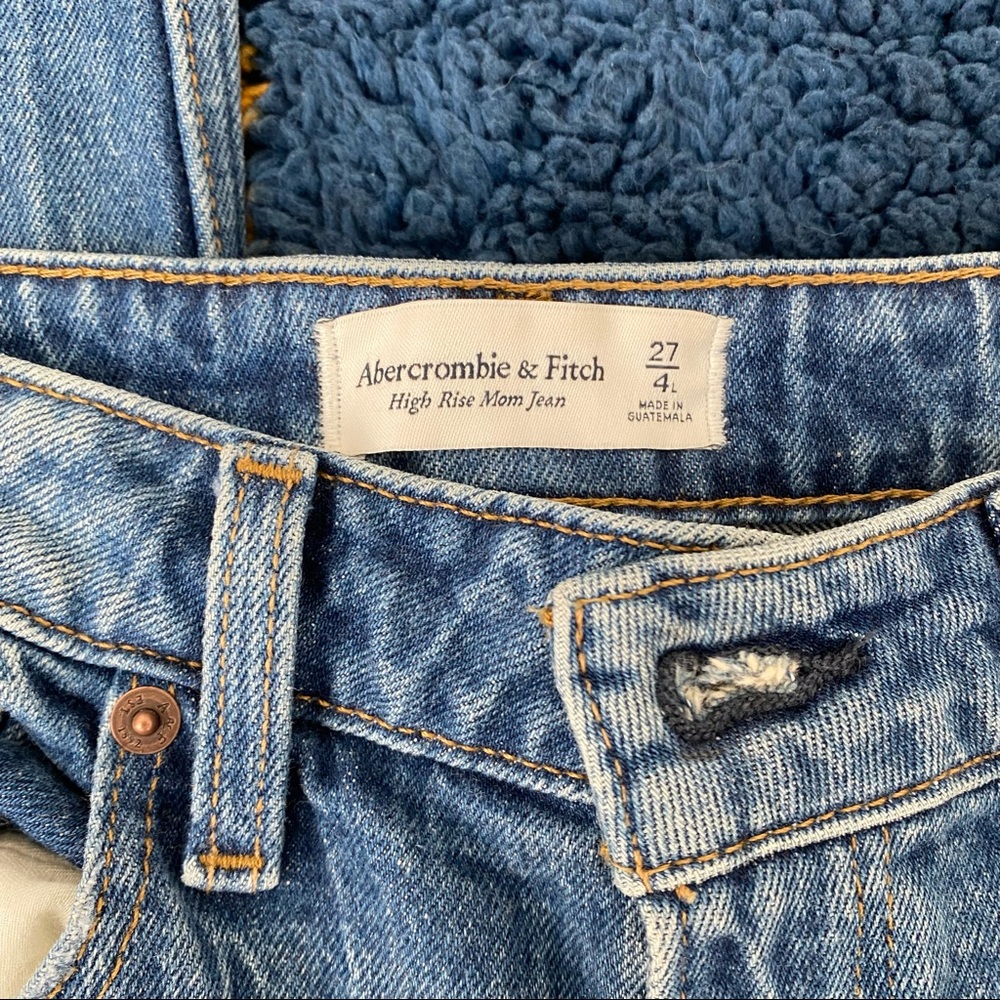 A&F high rise mom jean